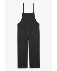 Svart Denim Jumpsuit Svart