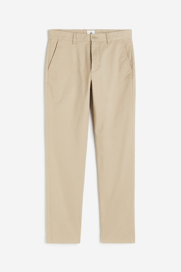 H&M Katoenen Chino - Slim Fit Beige