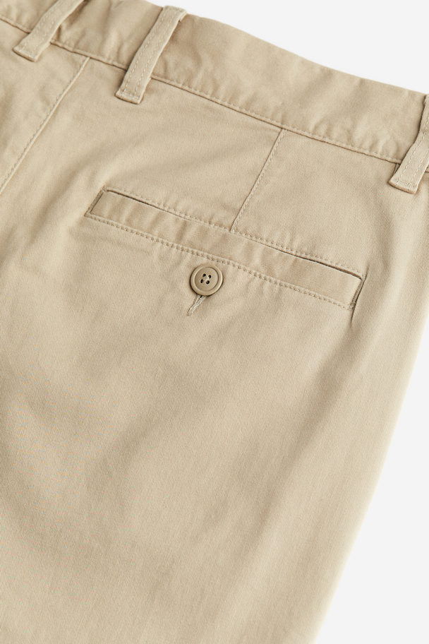 H&M Katoenen Chino - Slim Fit Beige