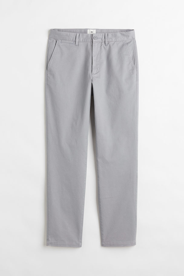 H&M Chinos I Bomuld Slim Fit Lysegrå