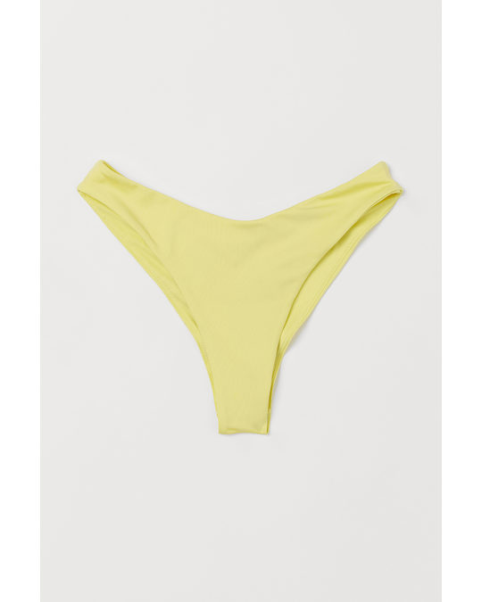 H&M Brazilian Bikini Bottoms Light Yellow