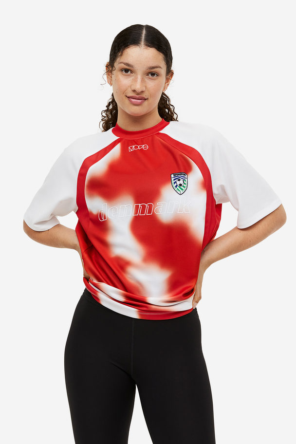H&M Drymove™ Football Shirt Red/denmark