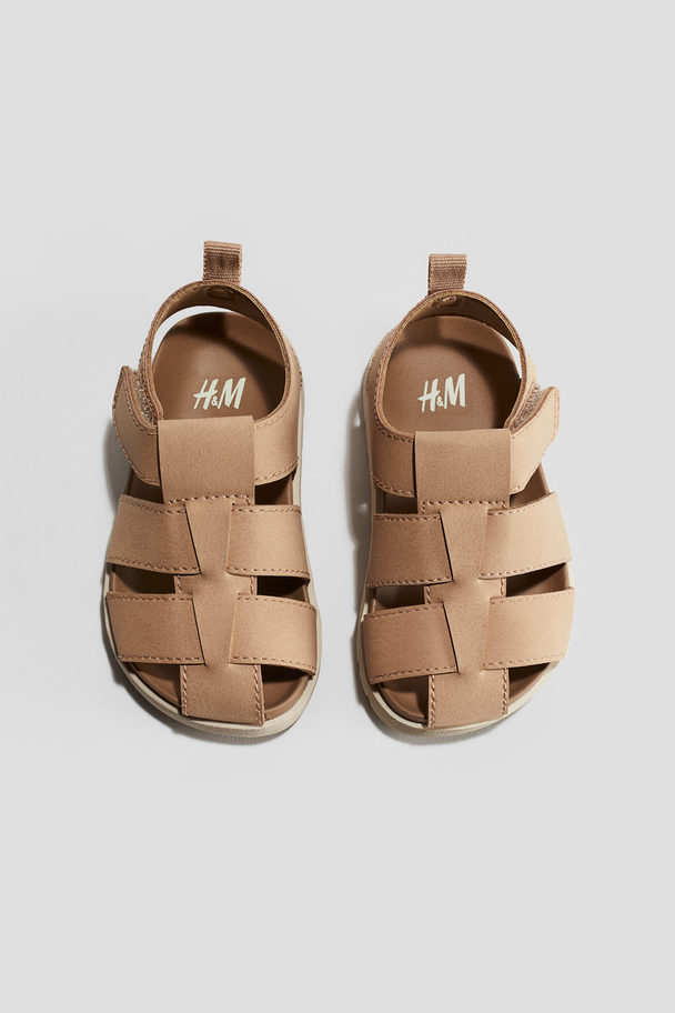 H&M Fisherman-Sandalen Braun