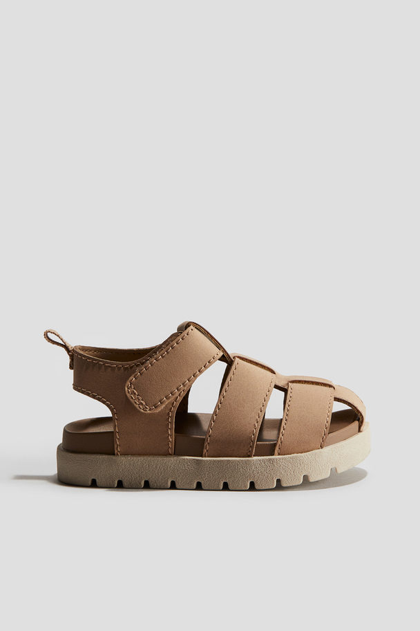 H&M Fisherman-Sandalen Braun