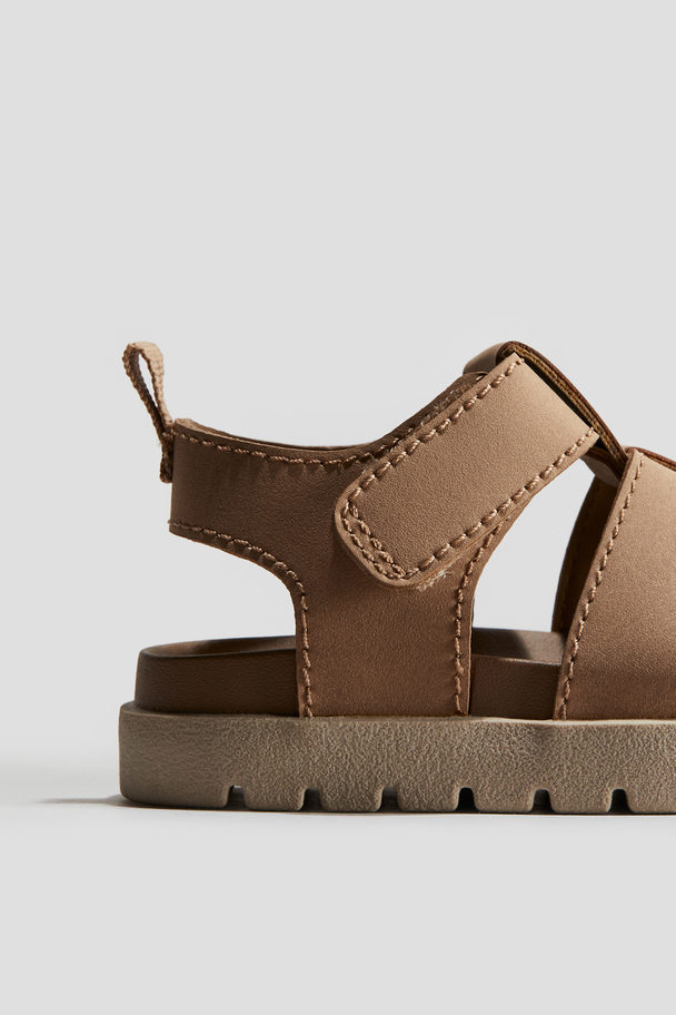 H&M Fisherman-Sandalen Braun