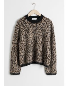 Leopard Knit Sweater Leopard