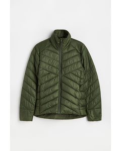 Lightweight Insulated Jacket Dark Khaki Green