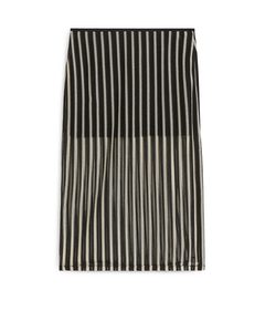 Striped Lace Skirt Black/white