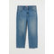H&M+ Straight High Ankle Jeans Blau