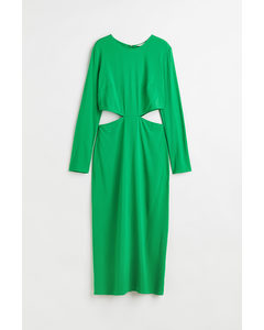 Cut Out Bodycon-kjole Grønn