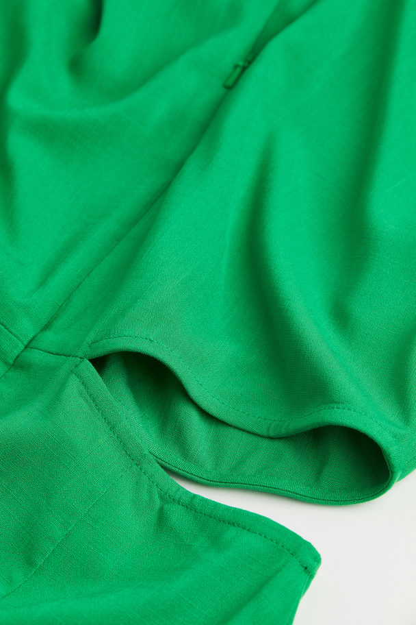 H&M Cut-out Bodycon Dress Green