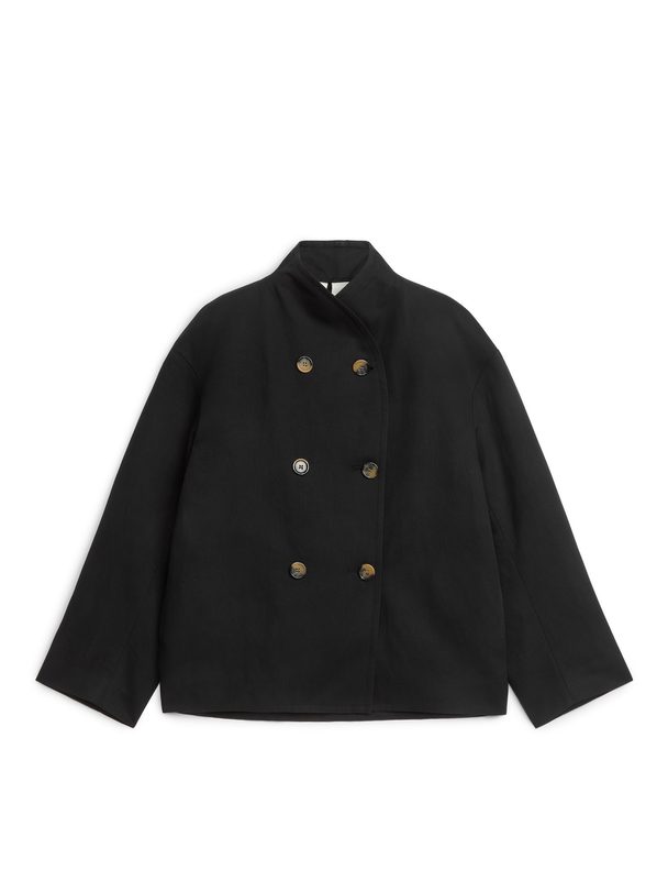 ARKET Linen Cotton Jacket Black