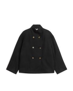 Linen Cotton Jacket Black