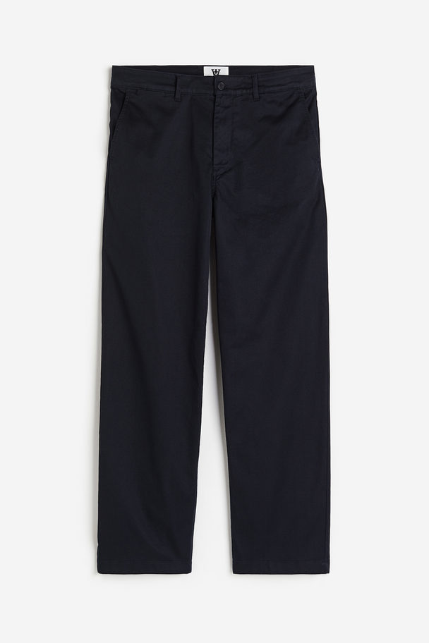 Double A by Wood Wood Silas Classic Trousers Navy