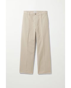 Ross Wide Trousers Off-white