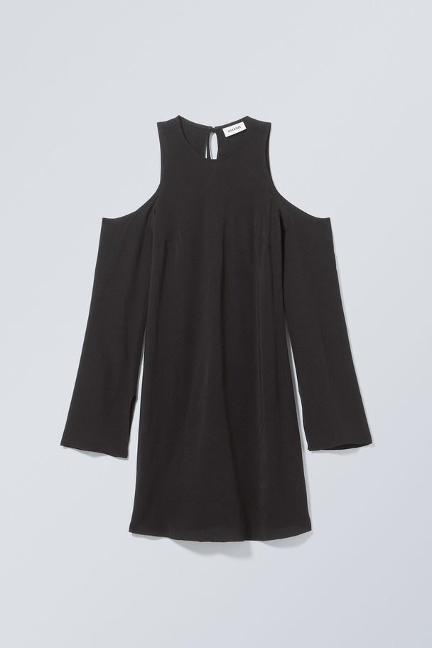 Weekday Lycke Shoulder Dress Black