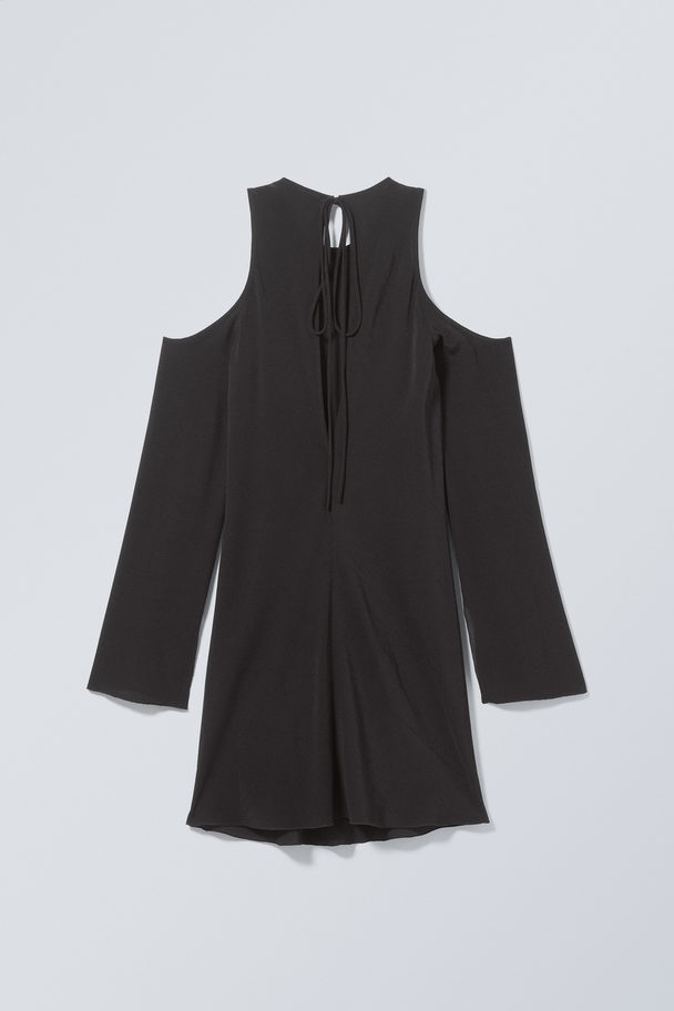 Weekday Lycke Shoulder Dress Black