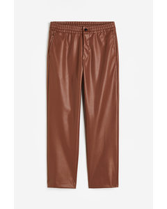 Relaxed Fit Pull-on Trousers Brown