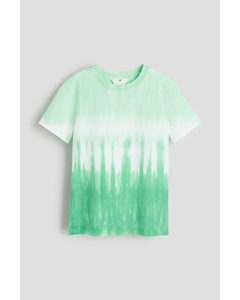 T-shirt Groen/tiedye