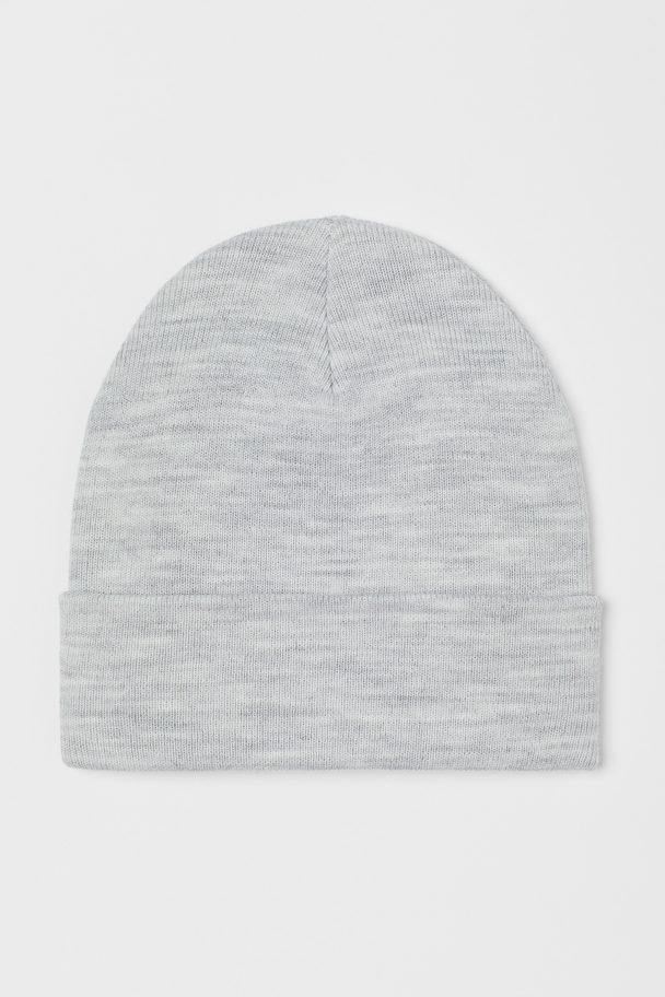 H&M Knitted Hat Grey Marl
