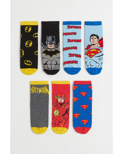 7-pack Socks Blue/superman