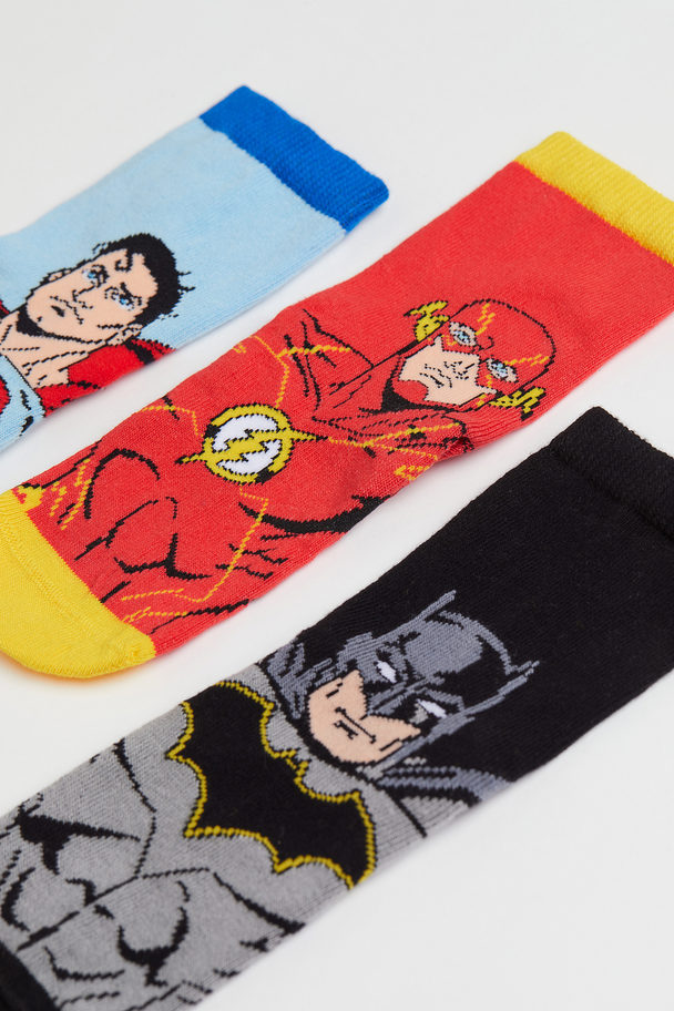 H&M 7-pack Socks Blue/superman