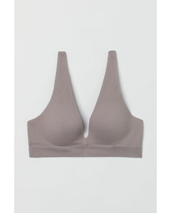 Seamless Tricot Push-up Bh Taupe