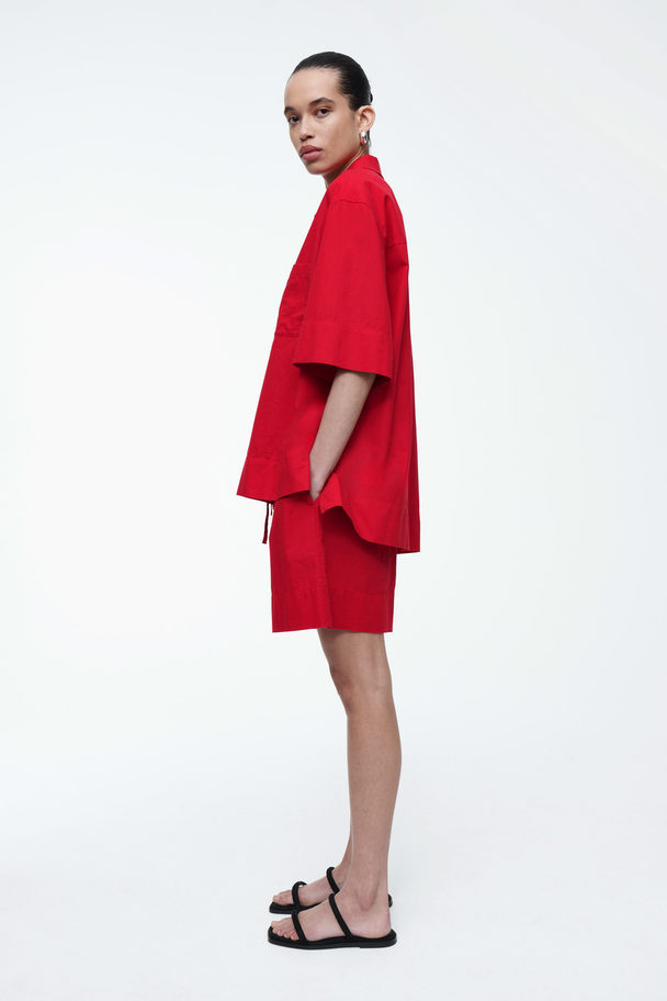 COS Short-sleeved Resort Shirt Red