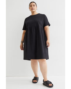 H&m+ Cotton Jersey Dress Black