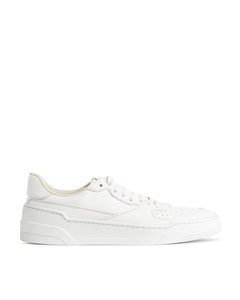 Leather Trainers White