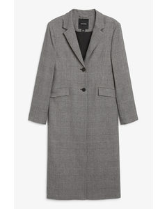 Long Blazer Coat Grey