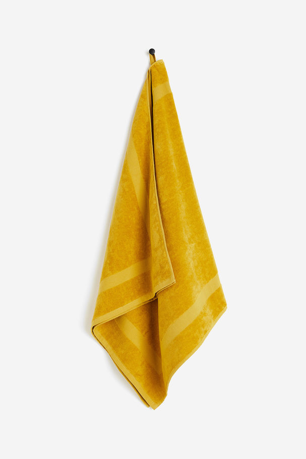 H&M HOME Velour Bath Towel Yellow