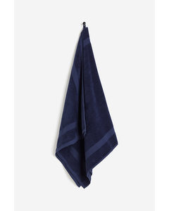 Velour Bath Towel Dark Blue