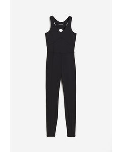 Drymove™ Open-back Sports Unitard Black