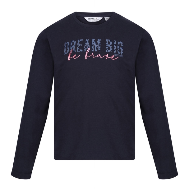 Regatta Regatta Wenbie Iii Dream Big T-shirt Met Lange Mouwen Voor Kinderen/kinderen