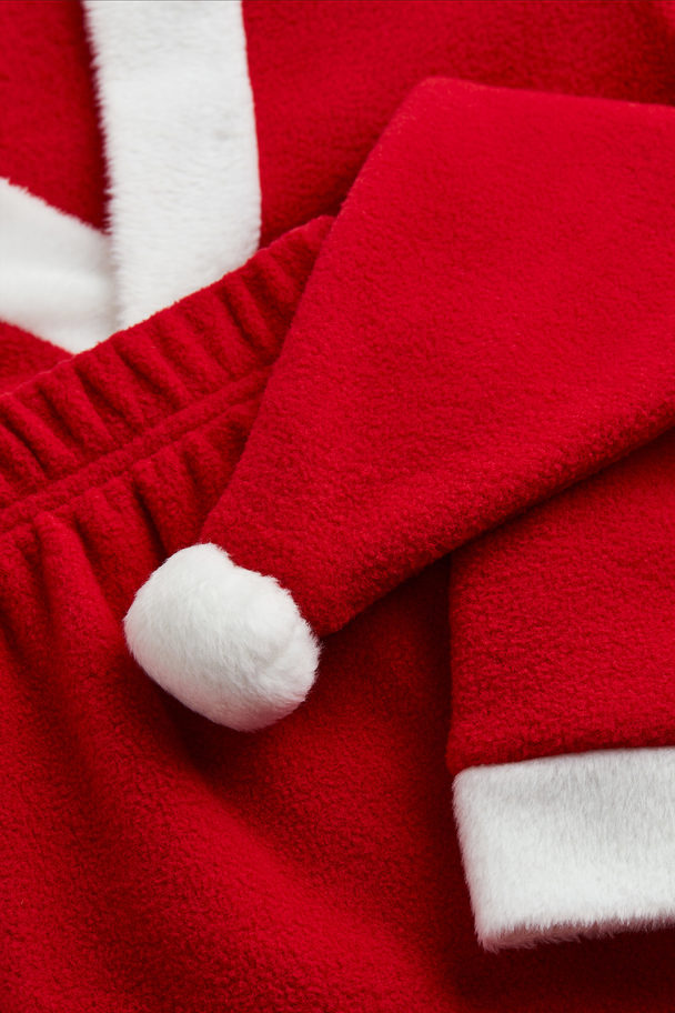 H&M 3-piece Santa Set Red/santa