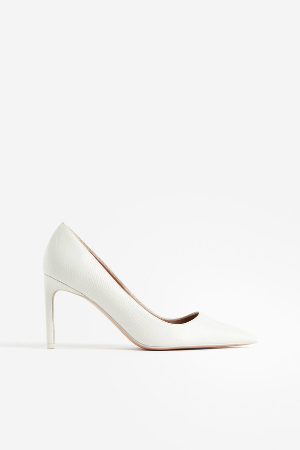 H&M Patterned Court Shoes White