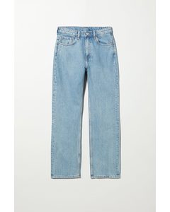 Voyage High Straight Jeans Pen Blue