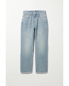 Jeans Voyage mit hoher Taille und geradem Schnitt Verwaschenes Blau