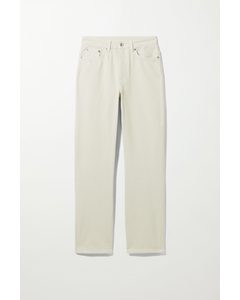 Voyage High Straight Jeans Off-white