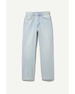 Jeans Voyage mit hoher Taille und geradem Schnitt Hellblau