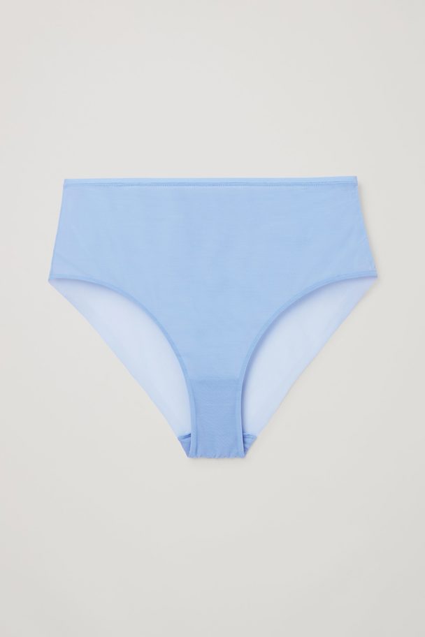 COS High Waisted Mesh Briefs Baby Blue