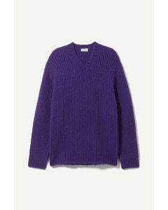 Cohen V-neck Sweater Purple