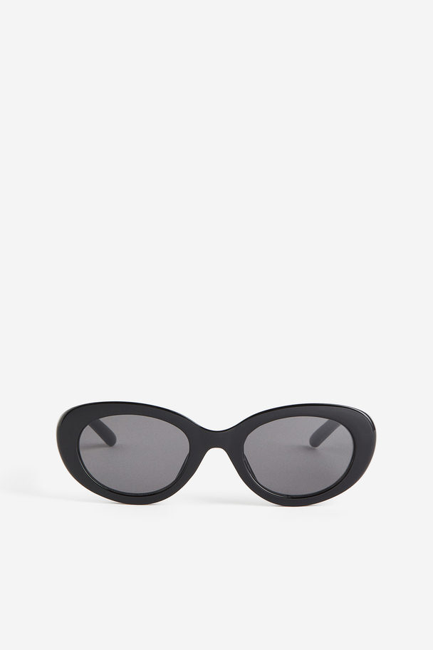 H&M Ovale Solbriller Sort