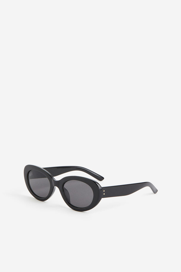 H&M Ovale Solbriller Sort