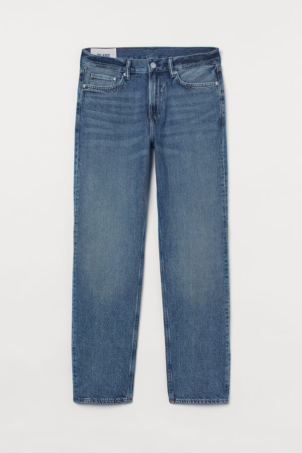 H&M Relaxed Jeans Denim Blue