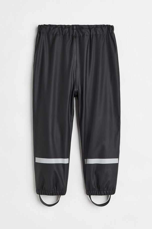 H&M Fleece-lined Rain Trousers Black