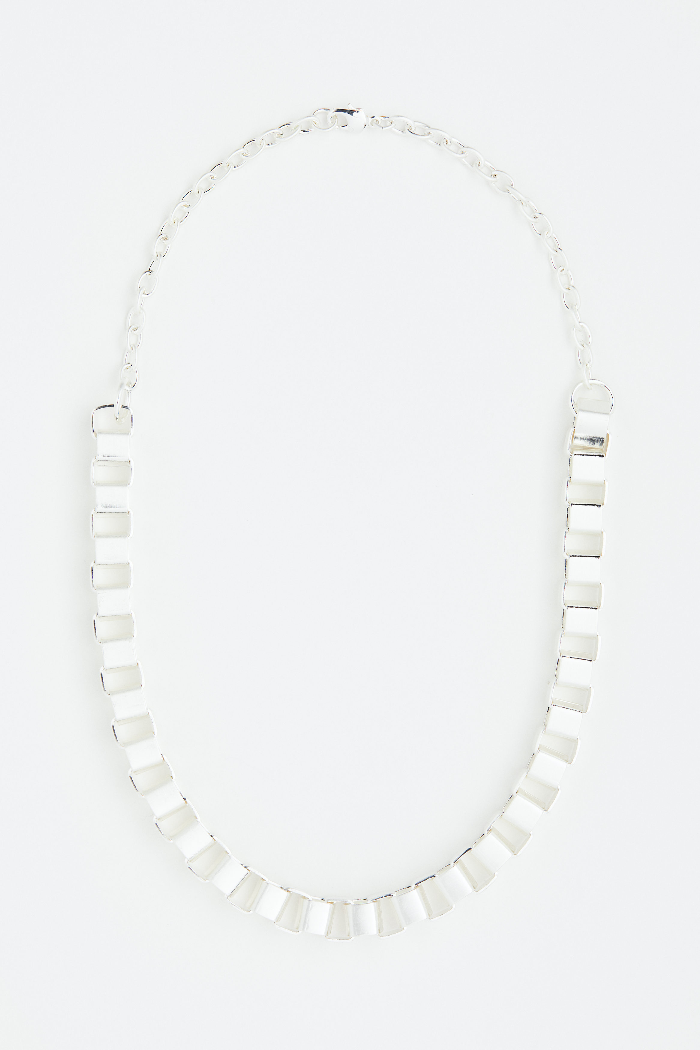 Billede af H&M Halskæde Med Bokskæde Sølv, Halskæder. Farve: Silver-coloured I størrelse Onesize