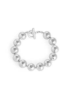 Chunky Spheres Bracelet Silver
