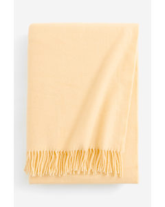 Wool-blend Blanket Light Yellow